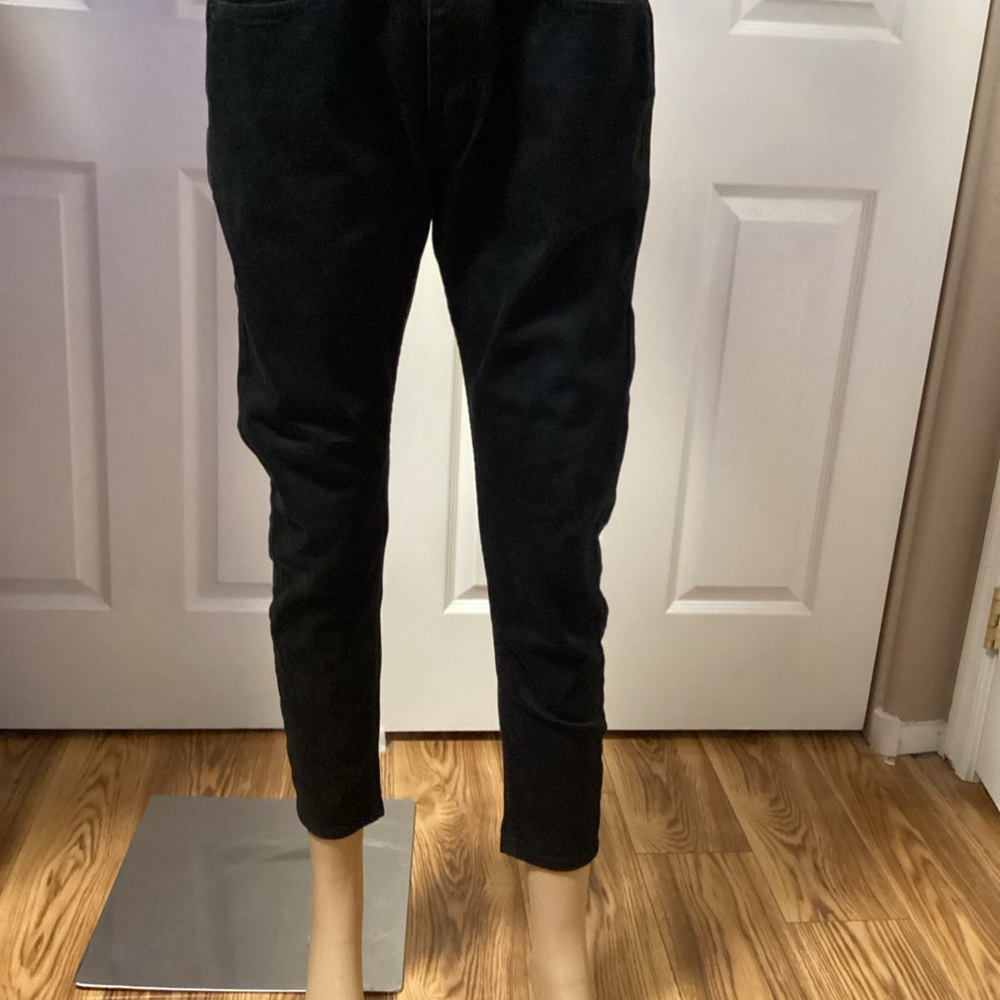 Topman Black Straight Leg Pants